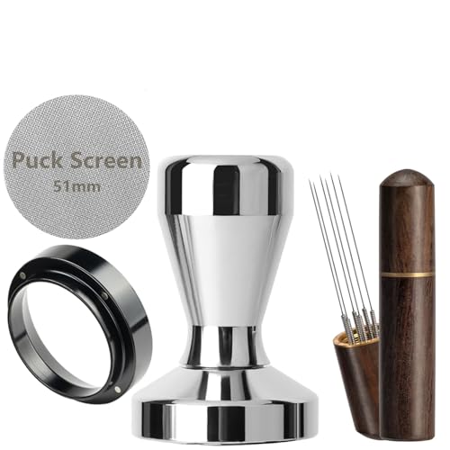 51mm Espresso Tamper Espresso Accessories Kit: Espresso Tamper Set, Coffee Tamper Espresso Tools...