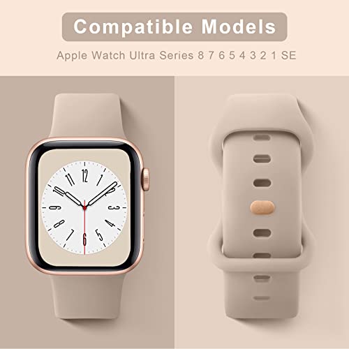 Image of Tobfit 3-Pack Strap Compatible with Apple Watch Series 10 /9 /8 /7 /6 /5 /4 /3 /2 /1 /SE 1 2 - 38mm /40mm /41mm /42mm /44mm /45mm /49mm Replacement Band for Men & Women (Smartwatch Not Included)