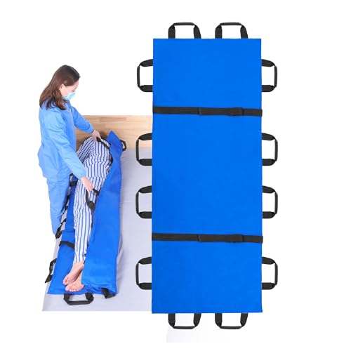 Fanwer (178 cm x 70 cm Foglio di Trasferimento per Pazienti, Scheda di Trasferimento per Anziani Lenzuolo per lo Spostamento e il Sollevamento di Pazienti