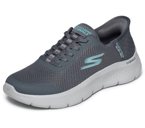 Image of Skechers Women's Go Walk Flex Grand Entry | Hands Free Slip-Ins, Air-Cooled Memory Foam Insole, ULTRA GO Cushioning, Machine Washable, Vegan