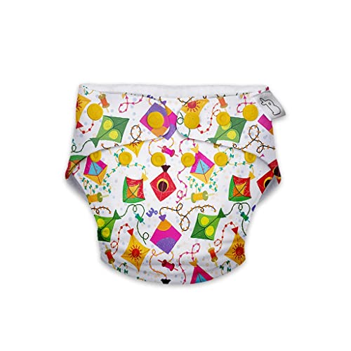 Image of SuperBottoms Swimming Diapers for Babies & Toddlers - Reusable & Adjustable Swim Diapers - Washable Cloth Diapers - Skin Friendly Fabric - Easy to Clean - Fits 3M - 3Y