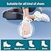 Hoogoo Toe Sleeve Gel S Size, 10 Pcs Breathable Toe Protector, Pinky Toe Cover Sleeves with Holes, Provides Relief from Missing or Ingrown Toenails, Corns, Blisters, Hammer Toes, Reduce Friction