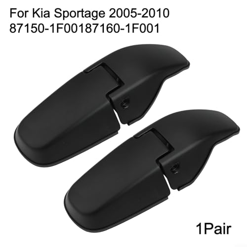 Bisagras de vidrio para puerta trasera Kia Sportage 2005-2010 en plástico negro 8
