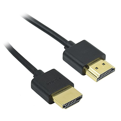 BuyCheapCables 1.5ft Super Thin/Ultra Slim 36AWG HDMI Male-Male High Speed v1.4 Cable w/Ethernet (1.5 Feet | 0.45m)