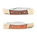 Sheffield 12106 Timber Series 3 Inch Folding Pocket Hunting Knife with Sheath, 420 Stainless Steel Lock Back Blade