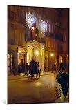 Französisch / Scène de rue du soir devant les Folies Bergeres Paris