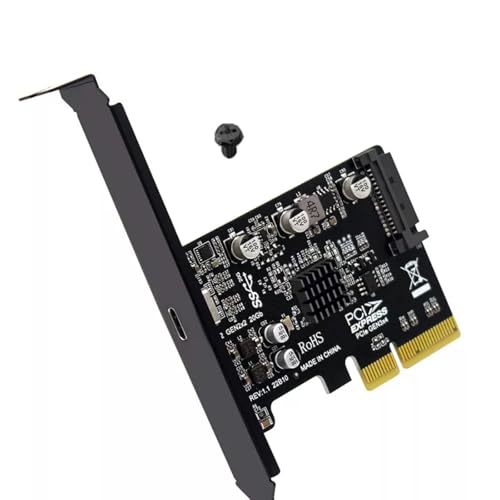 High-Speed PCIE to Type-C USB 3.2 Gen 2X2 Expansion Card PCI-Express 4X 20Gbps ASM3242
