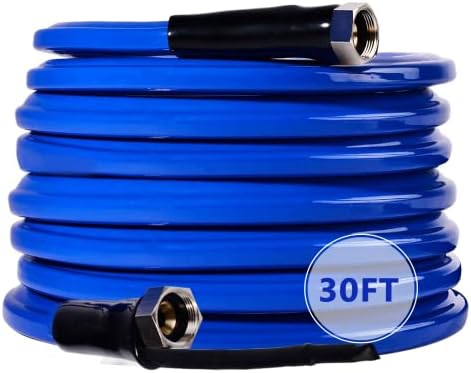 Scilulu 30FT 15FT Heated Water Hose for RV,Rv Water Hose,-45 ℉ Antifreeze Heated Drinking Garden Water Hose,Rv Accessories (30FT)