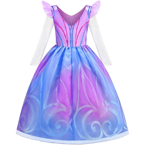 Disfraz de bruja morada para niñas Aolliya miniatura 2