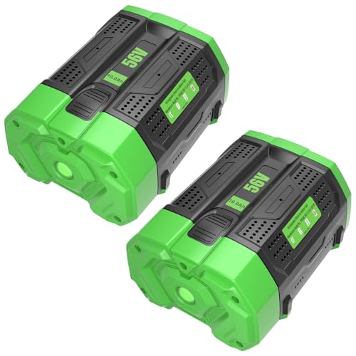 Image of 2 Packs Replacement for EGO 56V Battery 10Ah BA5600T BA5600(Black) | Compatible with EGO 56 Volt arc Batteries BA1400T BA1400 BA2800T BA2800 BA4200T BA4200