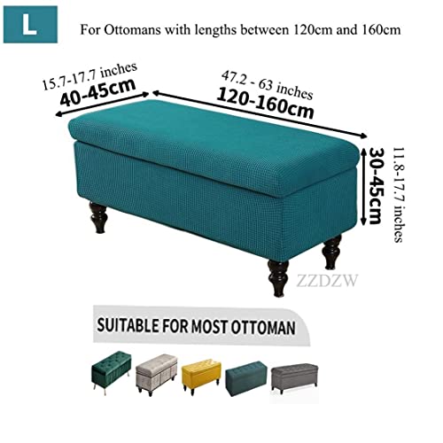 Housse de protection pour banc de rangement et pouf imperméable - 3
