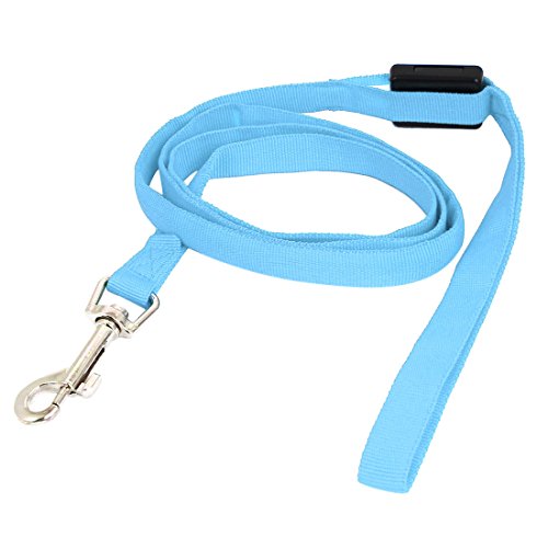Ruilogod Haustier Katze Hund Blaue Beleuchtung Nylonleine Harmess-Bleigurt 120 cm