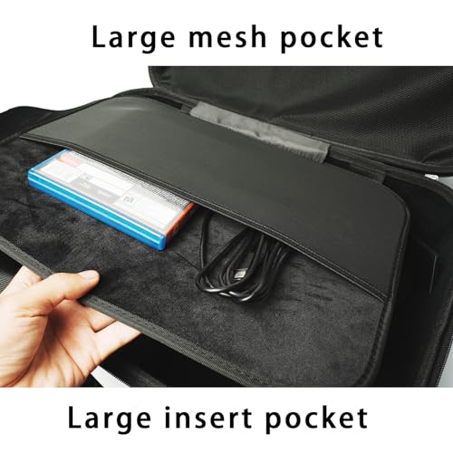 RIGICASE Hard carry case for ps5(no removing stand), Hard travel case for playstation 5 and accessos