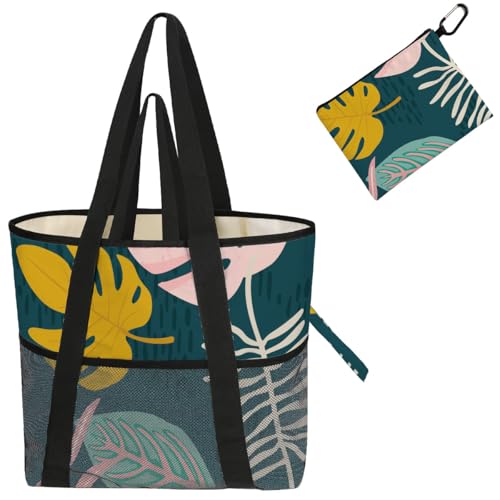 8-Pocket Waterproof Tote for Women -Sandproof Beach Bag with Zipper& Family | Foldable Travel Swim Bag (Gift-Ready)