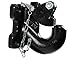 Buyers Products 10044 30 Ton Pintle Hook with Mounting Kit, Heavy Duty Drop-Forged Steel Towing Hook Rated to 60,000 lb, Spring-Loaded Lock Arm for 2 to 3 Inch Lunette Eyes and Drawbars