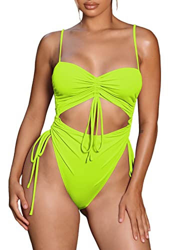 Viottiset Women's Cut Out Drawstring One Piece Swimsuit...