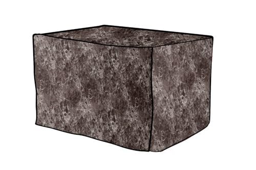 Image of The Furnishing Tree microwave oven cover compatible for IFB 30 Liters Convection 30SC4,30FRC2,30BRC2, Waterproof, Dustproof, Wipeable, Cover Size In CM: (53.3x48.3x33), Marble Pattern Brown