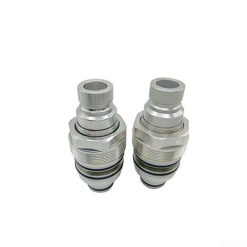 Acoplador rápido hidráulico de 48 mm, rosca de níquel, acoplador hidráulico de 48 mm, para tractor agrícola, resistente, hidráulico, 48 mm, anillo de sellado a prueba de fugas, adaptador hidráulico de