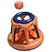 SWIMLINE Inflatable Pool Basketball Hoop Floating Or Poolside Game Giant Shootball Multiple Scoring Ports For Kids & Adults Swimming Splash Hoops With Water Basketball Pools Toy Outdoor Summer Hoops