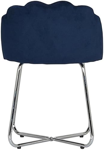 Miniatura 5 de Hillsdale Catalina - Taburete de tocador para salas de maquillaje y baños, color azul Azul,Gris-oscuro,Blanco