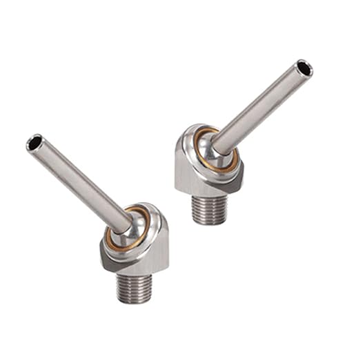 PGFUN 2 tubos de refrigerante de 18 pulgadas PT x 10301.969 in, boquilla de refrigerante ajustable de acero inoxidable 304, tubo de enfriamiento de