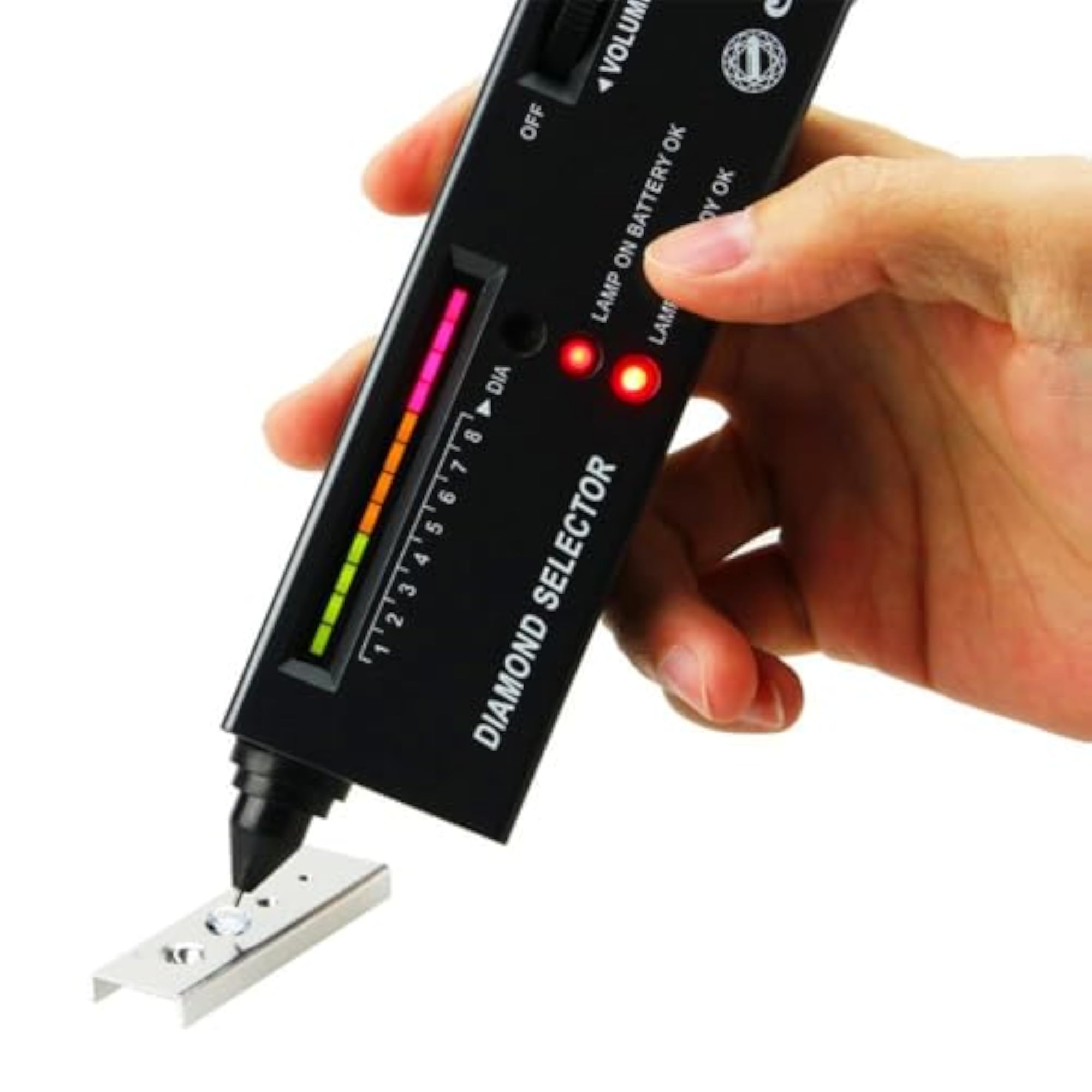 Diamond Tester with LED Magnifying Glasses, Jeweler Tool Kit