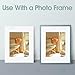 Golden State Art, Pack of 10, 11x14 for 8x10 Color Picture Photo Mat -White-core, Acid-Free - Great for Frames, Artwork, Prints, Pictures, White