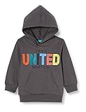 United Colors of Benetton Baby-Jungen Felpa Kapuzenpullover, Grau (Magnet 19c), 86/92 (Herstellergröße: 2y)