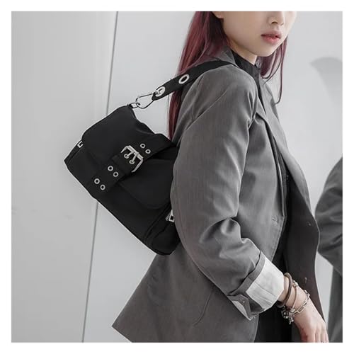 Sac axillaire à rivets noirs nylon résistant et imperméable - 2