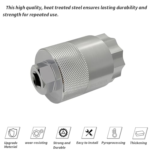 Image of 64mm Front Differential Pinion gear Bearing Nut Socket Tool Compatible with Honda Foreman 400 95-03 Foreman 450 98-01 Rancher 420 07-14 Rubicon 500 01-04 TRX400 420 450 500