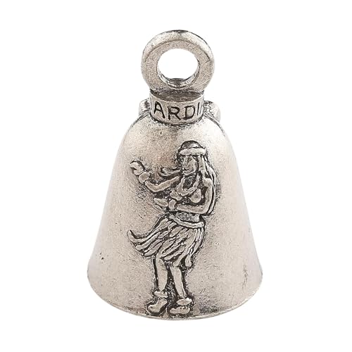 Image of Guardian Bell Good Luck Bell w /Keyring & Black Velvet Gift Bag | Motorcycle Bell | Lead-Free Pewter | Made in USA