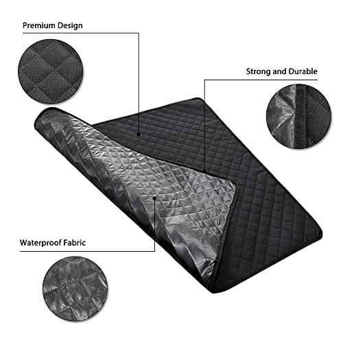 Image of Washable Pee Pads for Dogs 48 inchx48 inch Reusable Puppy Pad Pet Training Pads, Waterproof Mat Non-Slip, Dog Pee Pad Whelping Pads Dog Mat-Playpen,Crate,Sofo,Car,Potty,Bed
