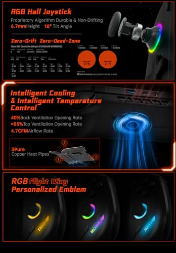 Image of ONE XPLAYER OneXfly Handheld Gaming PC with 7 inch 1080p 120hz Display, AMD Ryzen 8840U with 32GB RAM 2TB SSD, White