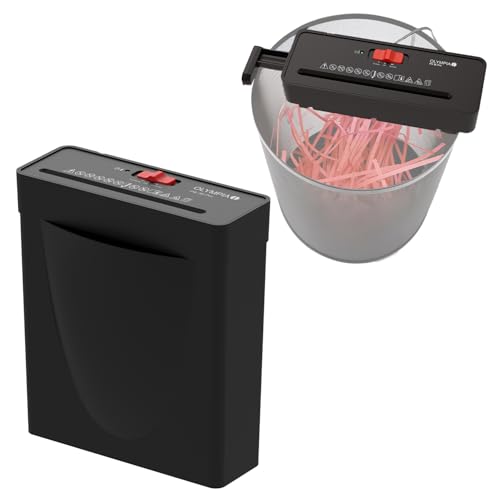 Destructeur de papier pour la maison : broyeur compact OLYMPIA PS 36 Pro 6 feuilles noir