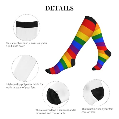 Image of Compression Socks for Women Men Circulation Graduated Supports Socks for Running Athletic Sports Nurse Travel