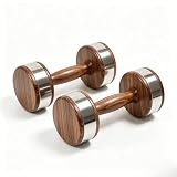 Acdesino Solid Walnut Wood Dumbbells