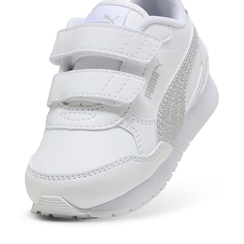 Image of PUMA Toddler Girls St Runner V4 Sl Glitter Slip On Sneakers Shoes Casual - White