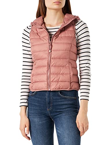 ONLY PETITE Women's ONLNEWTAHOE Hood Waistcoat Petit OTW FN Steppweste, Burlwood, XL Cover