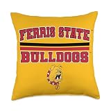 Ferris State Bulldogs | Official NCAA University | NAFPFER01 Throw Pillow