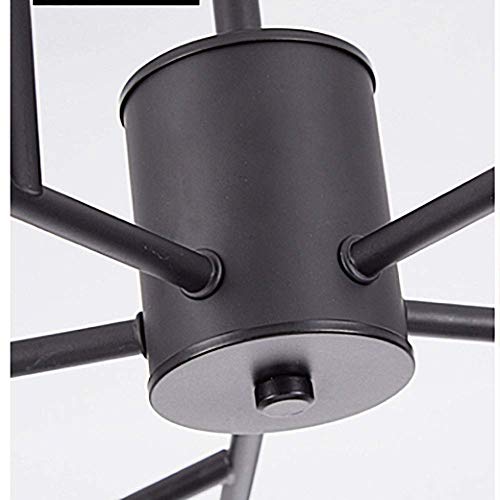 Lustre Sputnik moderne noir et doré avec suspension éclairage suspendu