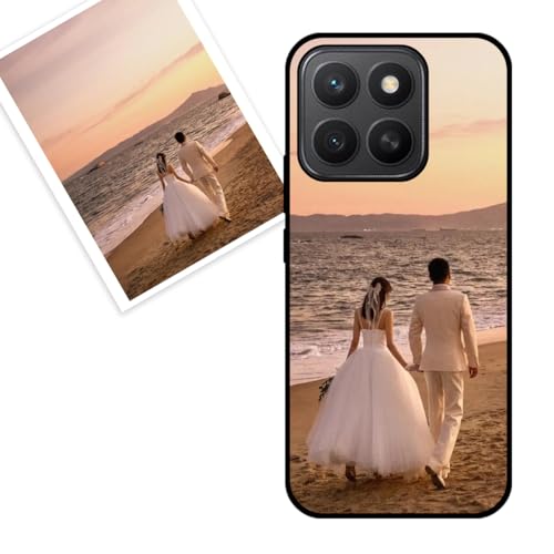 KARTXITAI Cover Personalizzata Compatibile con Honor 6X con Foto Testi logo,Custodia Morbido TPU Gel Custom Case con Immagine,Testo Assorbimento degli Urti e Anti-Graffio -NERO