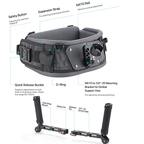 TILTA Lightweight Dual Handle Gimbal Support System for DJI RS2, RSC2, RS3 or RS3 Pro - Image 3