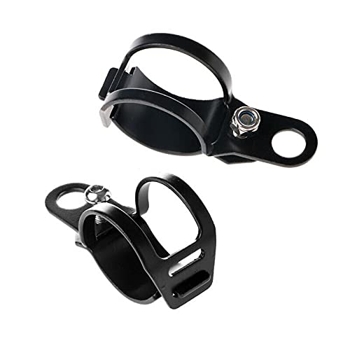 Support de fixation pour phare de moto en acier de 33 à 43 mm pour Harley Yamaha Kawasaki Cafe Racer Old School (noir) Cover