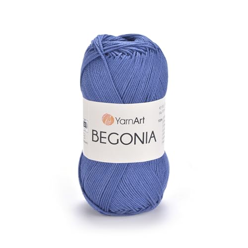 Image of Yarnart Begonia Yarn - 100% Cotton, Soft Premium Cotton, for Knitting, Crochet & Amigurumi, Pastel & Shiny Colors, Baby Yarn, 1.76 Oz (50g) / 185 Yrds (169m) (0154)