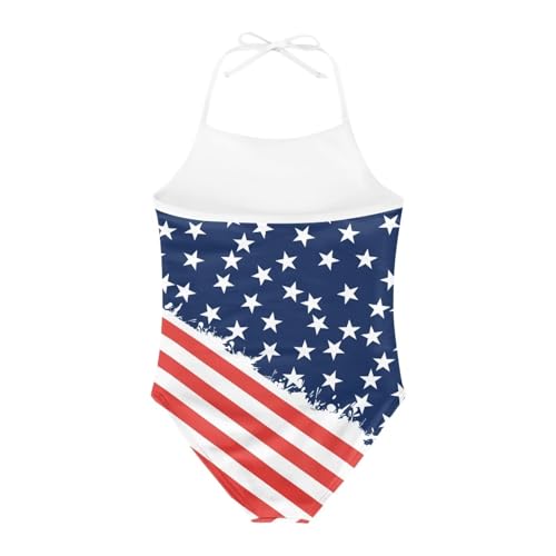 Image of Girls One Piece Swimsuit Summer Quick Dry Beach Sport Bathing Suit Halter Strap 1-10 Little Kids Toddler Swimwear