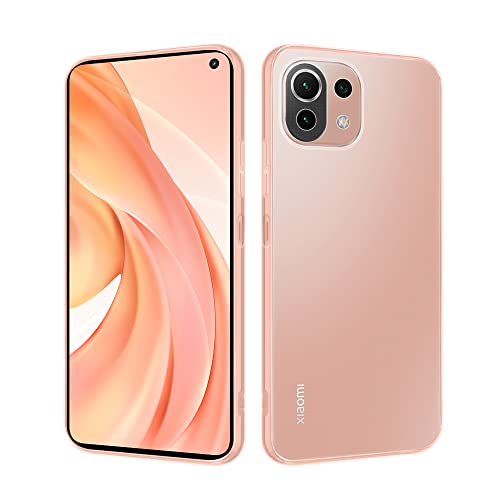 HSP Funda para Xiaomi Mi 11 Lite 4G / 5G NE [Repelente al polvo] | Premium TPU Silicona Case Case | Resistente a los arañazos y golpes Protección de la cámara | Ajuste perfecto transparente |