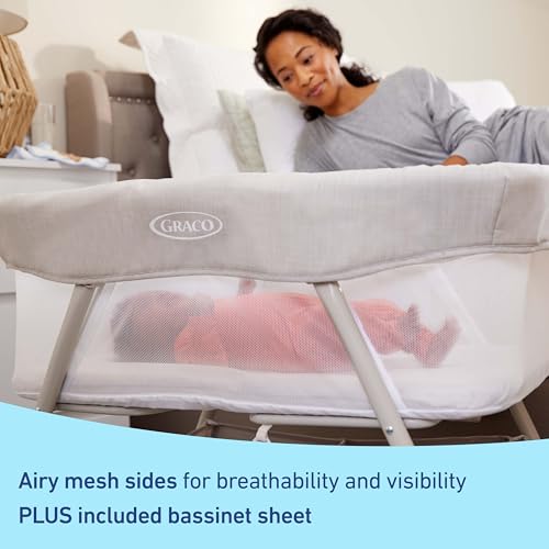 Graco DreamMore Bedside & Portable Bassinet, Willow - image 3
