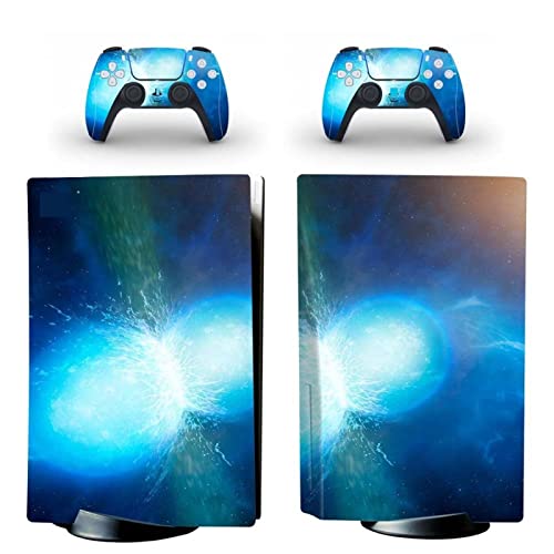 �ی� For PS5 Skin Disc Edition Anime Console and Controller Vinyl Cover Skins Wraps for PS5 Disc Version(0235) �C�A�Ȃ��A�c�����Ȃ�(13)