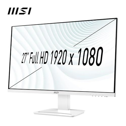 Image of MSI PRO MP273AW 27 Inch Full HD Office Monitor 1920x1080 IPS Panel, 100 Hz, Eye-Friendly Screen, VESA Mountable, Built-in Speakers, Display Kit Support, Tilt-Adjustable HDMI 1.4, DP 1.2a, D-Sub(VGA)