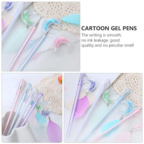 Bolígrafos de gel con colgante luna 10 piezas SHINEOFI miniatura 6